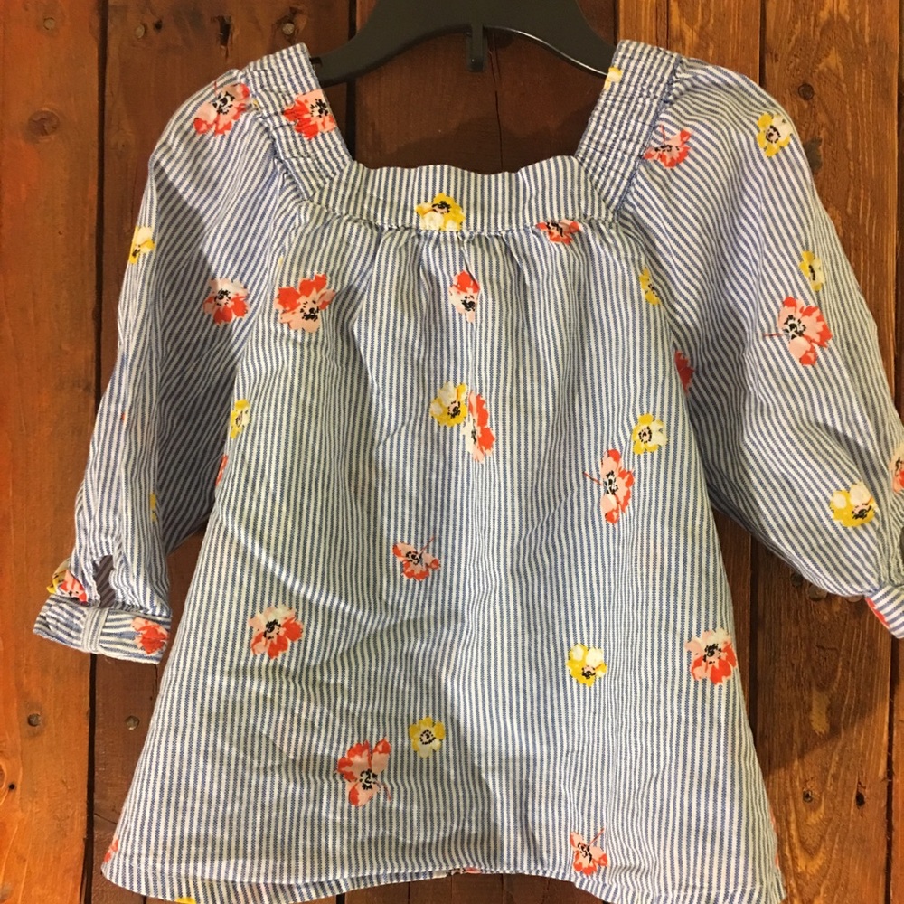 Old Navy striped floral shirt